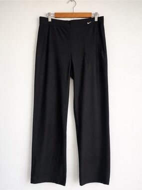 Vintage Y2K Nike Dri-FIT Black Straight Leg Athletic Pants Trousers Womens XL